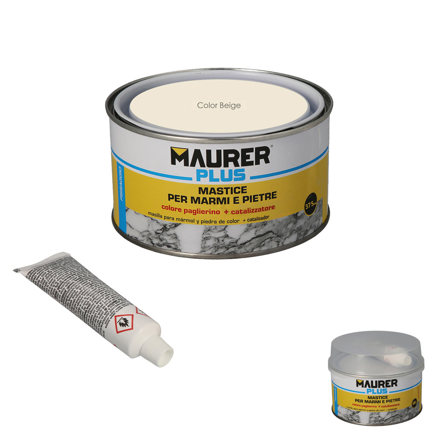 Masilla Para Marmol Color Beige 375ml, Con Endurecedor
