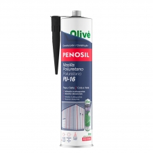 Masilla Poliuretano Negro Cartucho 300 ml.
