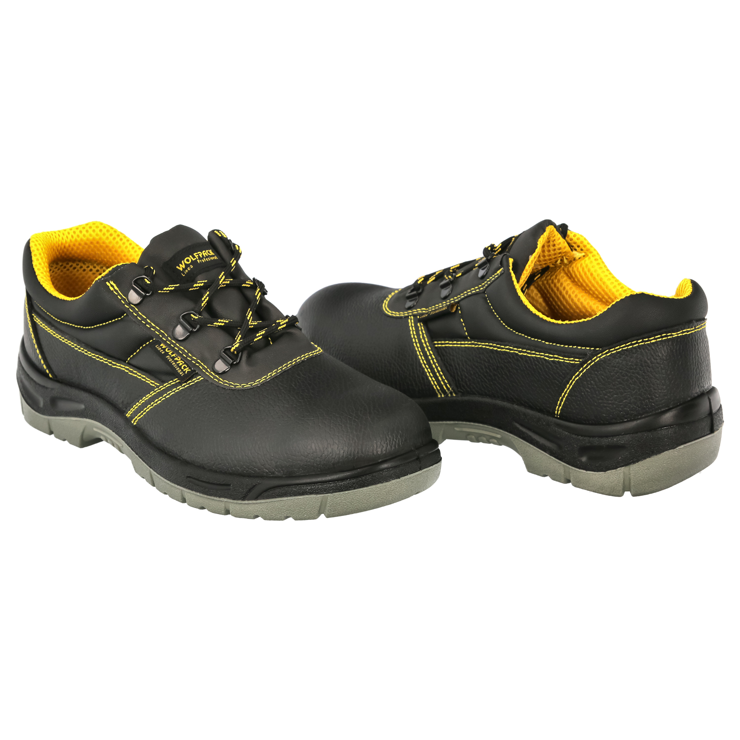 Zapatos Seguridad S3 Piel Negra Wolfpack  N 40 Vestuario Laboral,calzado Seguridad, Botas Trabajo, (Par)