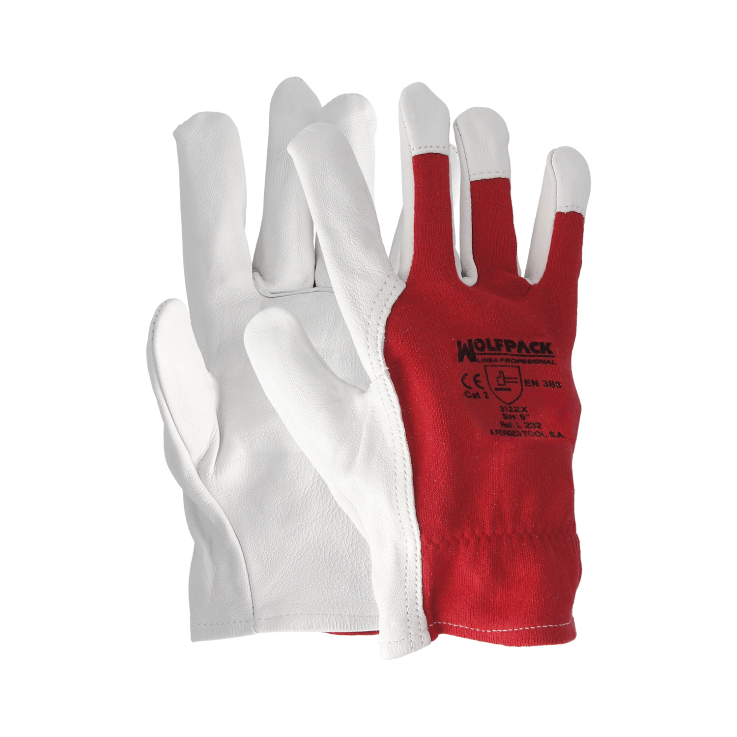 Guantes Piel / Lona Con Colgador 9 Guantes De Trabajo, Guantes De Proteccin (Par)