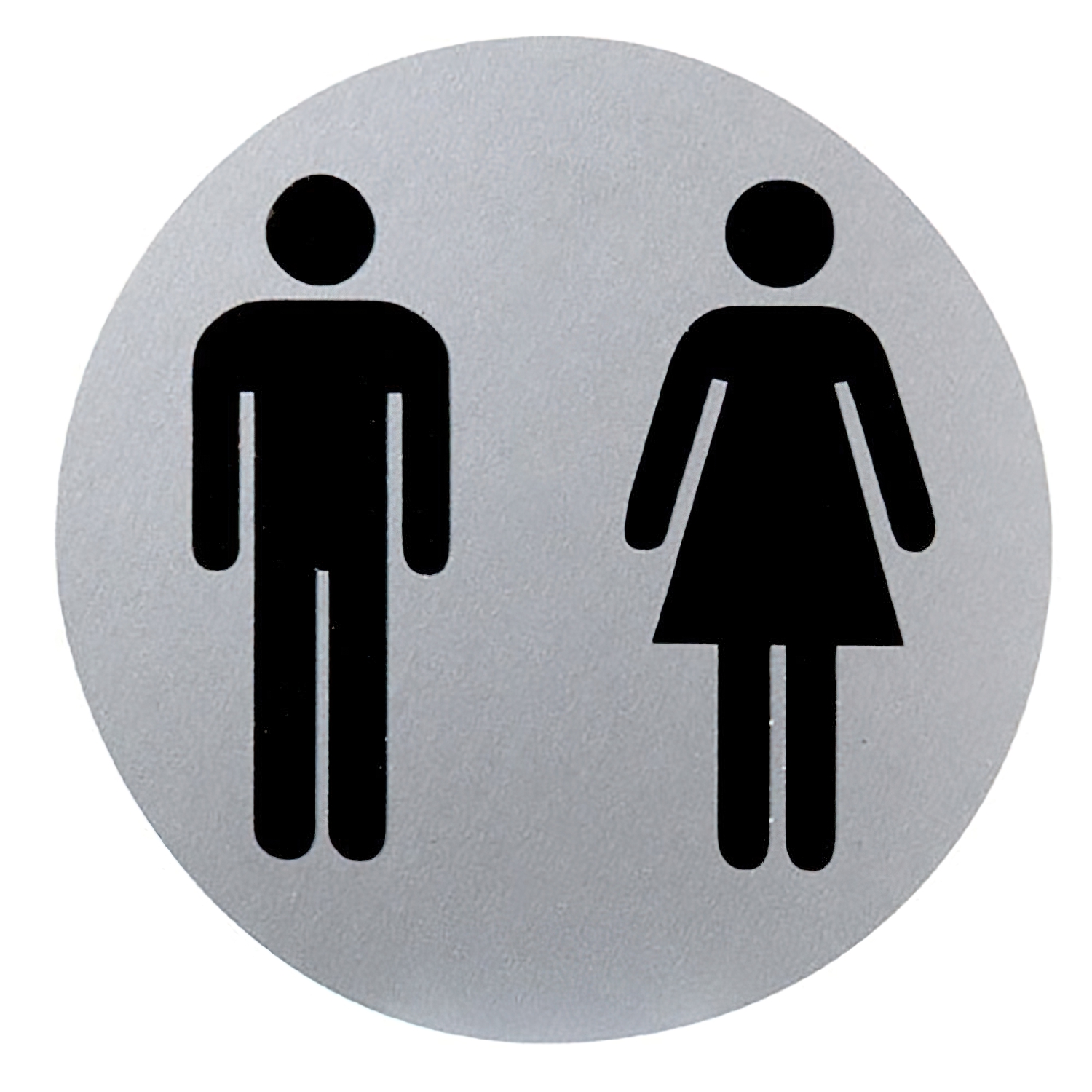Cartel Aluminio Bao Hombre/Mujer 12 cm,