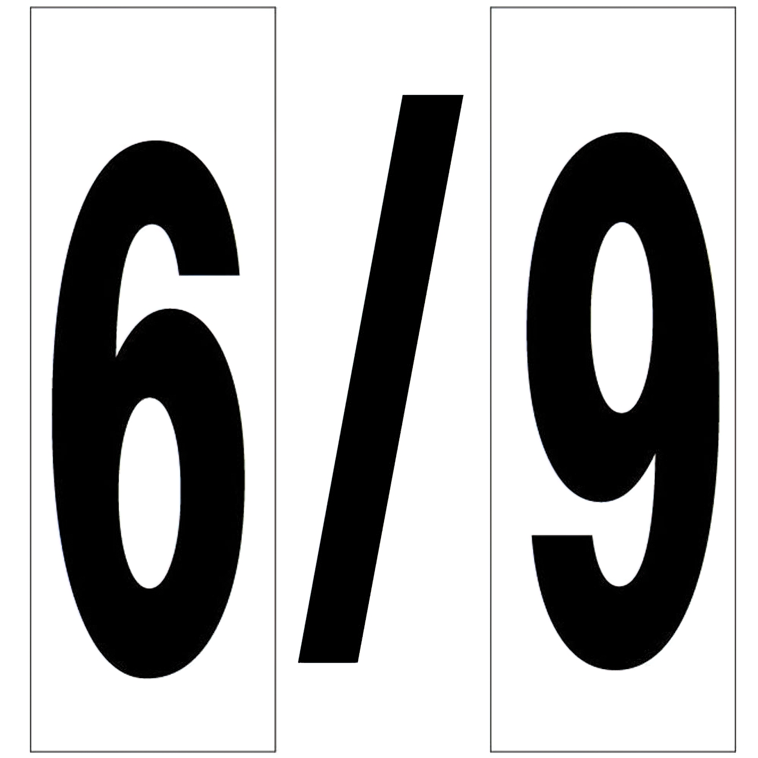 Numero Adhesivo 46x140 mm,   N 6 / 9