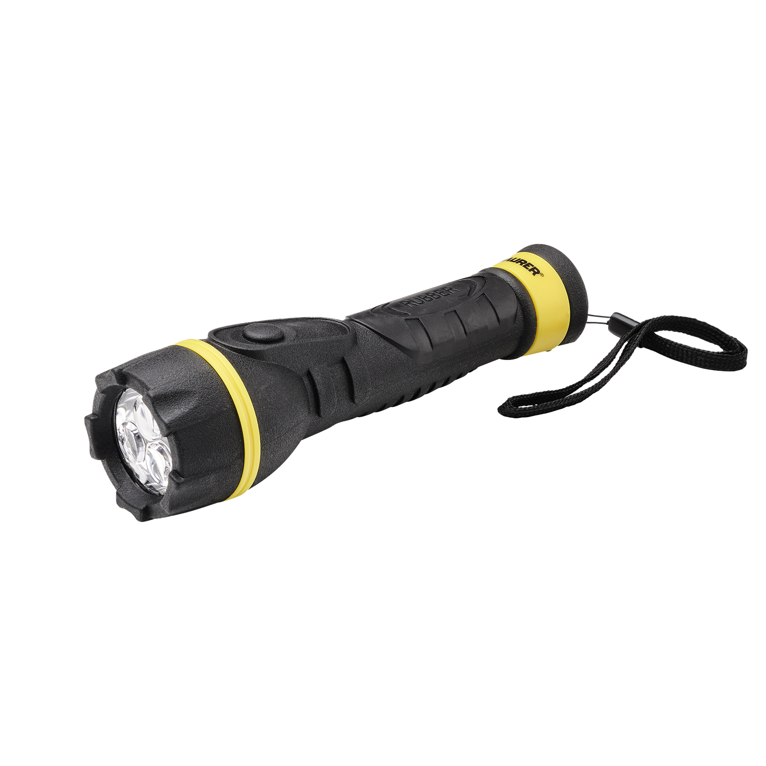 Linterna LED De Mano Goma Antideslizante A Pilas (2 AA) 55 Lumenes 1 Watt, Proteccin Ip44