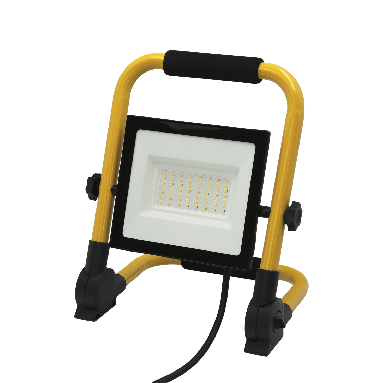 Foco Led Plano 50 Watt, Luz Blanca 4000 K IP 65 4000 Lumenes Con Asa de Transporte, Proyector Led Con Asa, Foco Led Trabajo