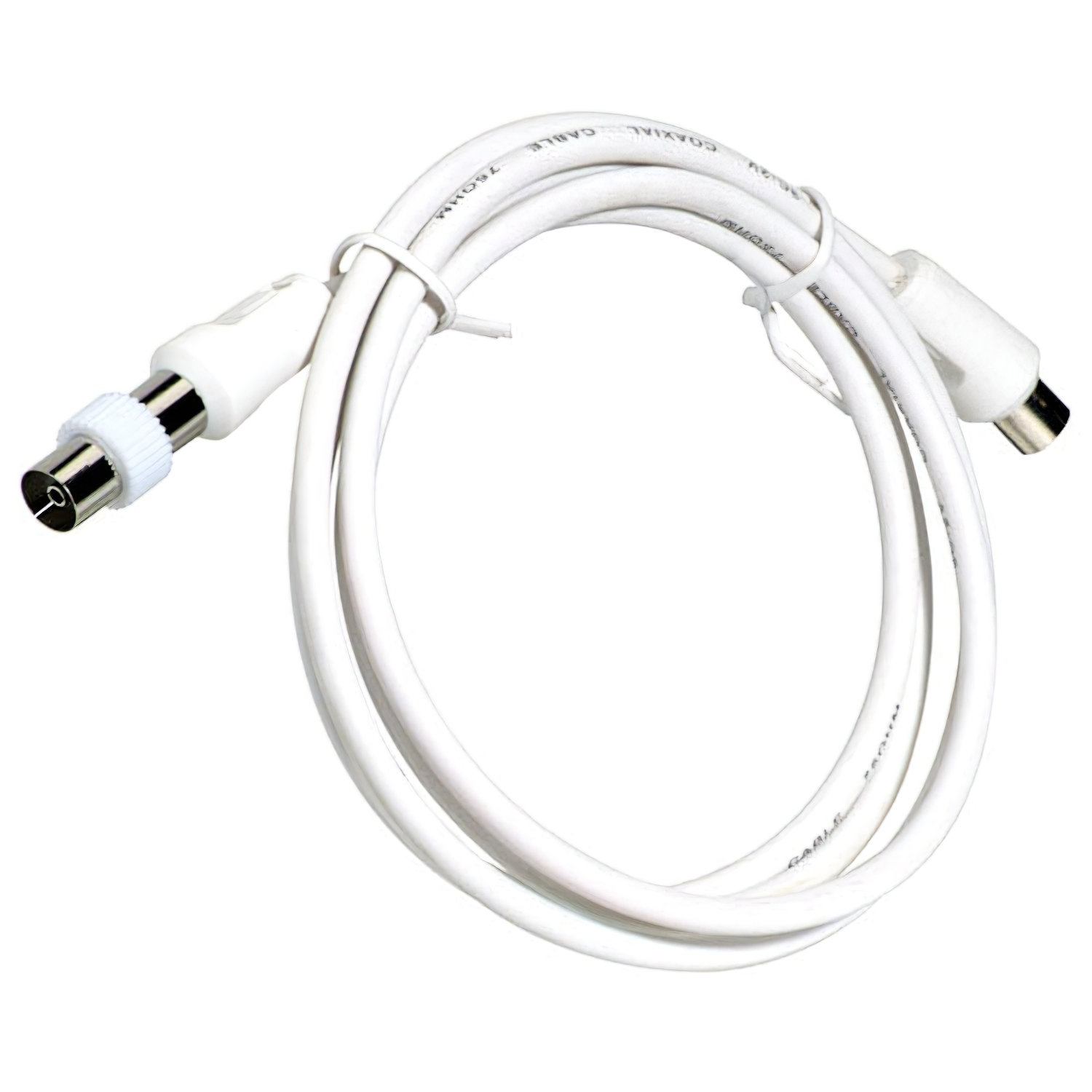 Prolongación TV Video Macho-Macho 5 metros / Ø 9,5 mm, Con Adaptador Macho-Hembra
