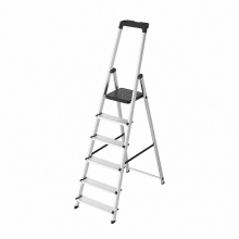 Escalera Aluminio 6 Peda�os Uso Domestico Certificada En 131 Con Bandeja Para Herramientas.