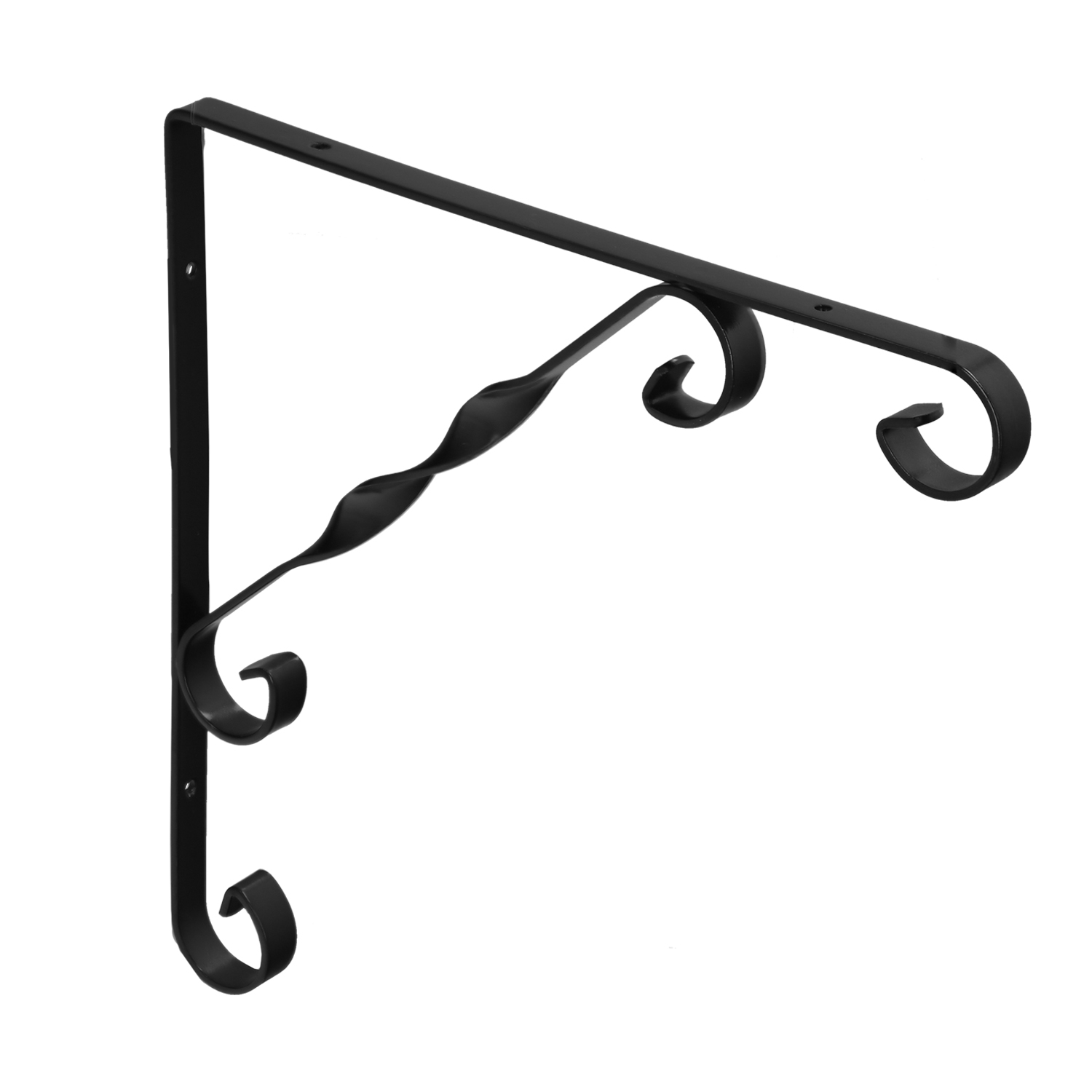 Palomilla Ornamental Reforzada Color Negro 250x250 cm, Palomilla Estante, Soporte Estanteria Escuadra Leja