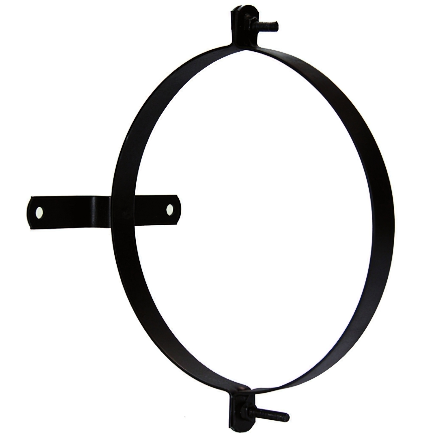 Abrazadera Para Tubo Estufa Vitrificada Con Soporte 200 mm, (2 Piezas)