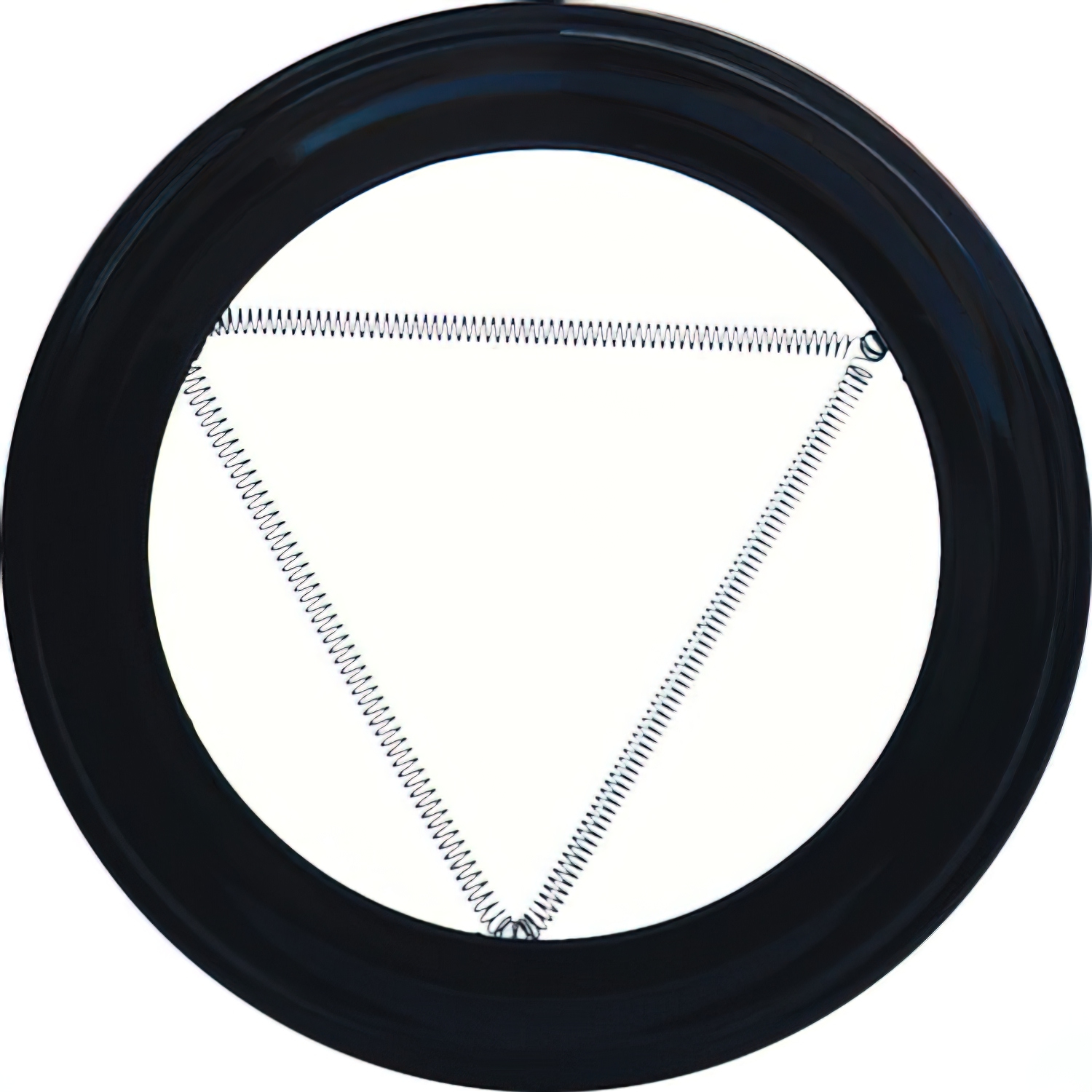 Plafn Embellecedor de Color Negro Para Estufa 110 mm,