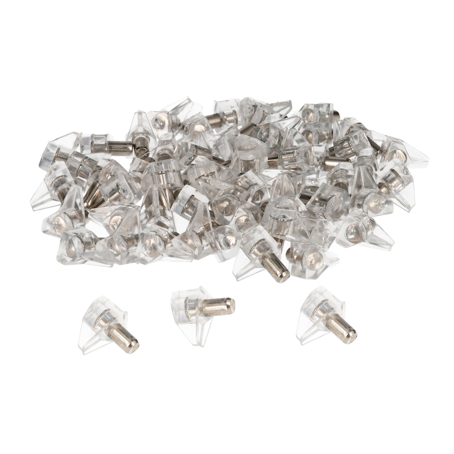 Soporte de Plastico Con Anclaje Metalico 5  mm, Para Estanterias / Estantes (Caja 100 Unidades)