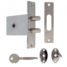 CERRADURA MOD. 421 AMIG Acero	Cromado brillo	45 mm