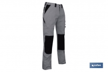 Pantaln de Trabajo | Modelo Plutn | Composicin 98% Algodn y 2% Elastano | Color Gris/Negro