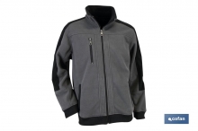 Chaqueta Polar de Trabajo | Modelo Walker | Composicin: 100% polister | Color Gris/Negro