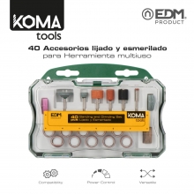 SET 40 ACCESORIOS KOMA TOOLS
