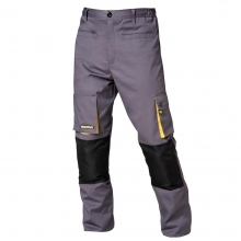 PANTALON DE TRABAJO GRIS/AMARILLO LARGO TALLA 42/44 M