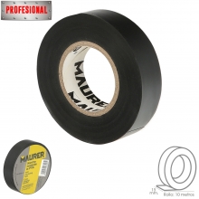 CINTA AISLANTE PROFESIONAL PVC  0,13 MM ESPESOR. NEGRA