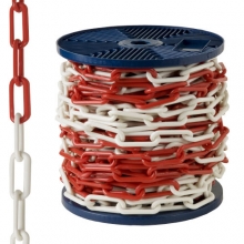 CADENA PLASTICO BICOLOR  ROLLO 25 METROS