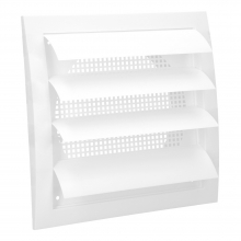 Rejilla De Plastico Con Malla Posterior Y Lamas Movibles 15x15 cm