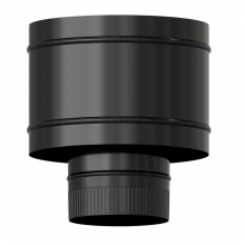 TERMINAL ANTIRREVOCANTE ESTUFA VITRIFICADO NEGRO  150 MM.