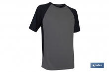 Camiseta transpirable | Composicin 100% Polister | Modelo Pilote | Color Gris-Negra