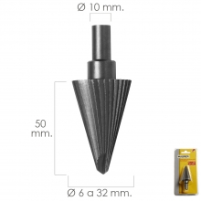 FRESA CONICA HSS  6-32 MM. PARA TALADRO / FRESADORA
