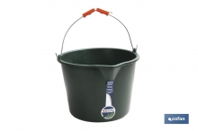 Cubo de Jardinera con Vertedor | Capacidad 12  20 Litros | Con Asa de Acero Inoxidable