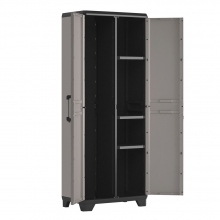 Armario Resina 68 x 39 x 173 cm. Con Porta Escoba Alto