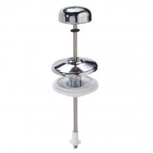 TIRADOR CISTERNA BAJA VERTICAL RECTO CROMO 130 MM.