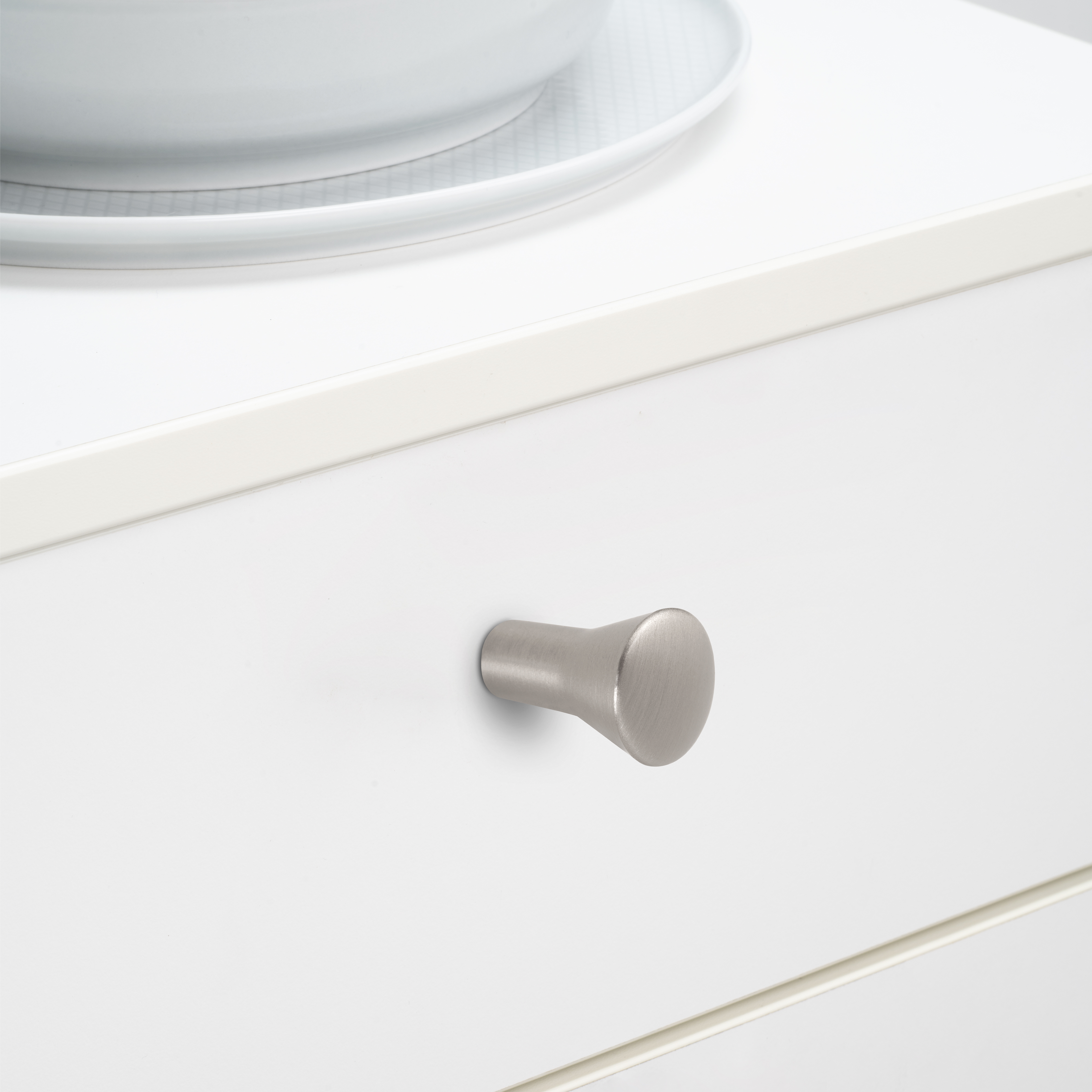 Emuca Pomo para mueble Tucson,  16, Niquel satinado, Zamak