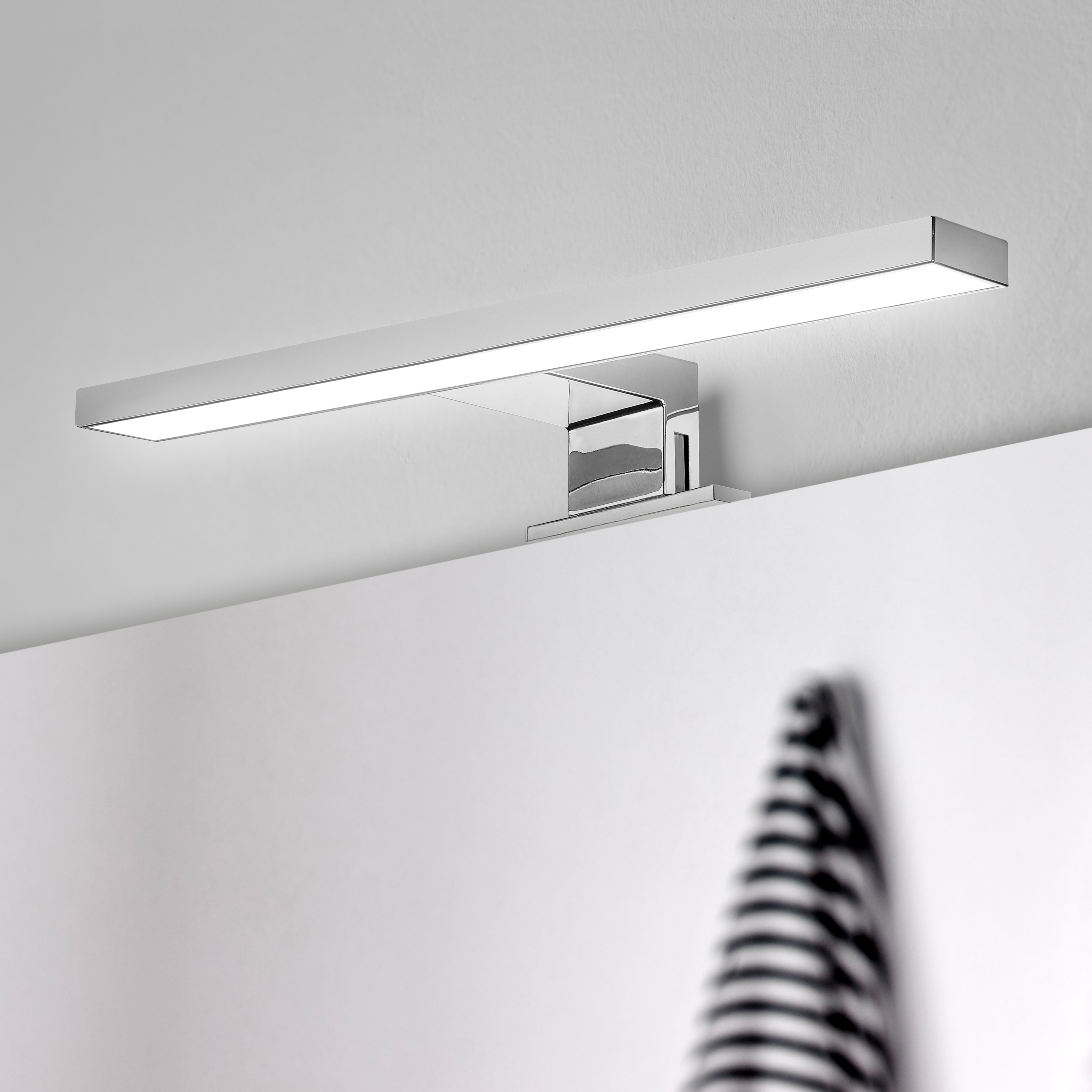 Emuca Foco LED para espejo de bao Virgo (AC 230V 50Hz), 6 W, Cromado, Plstico
