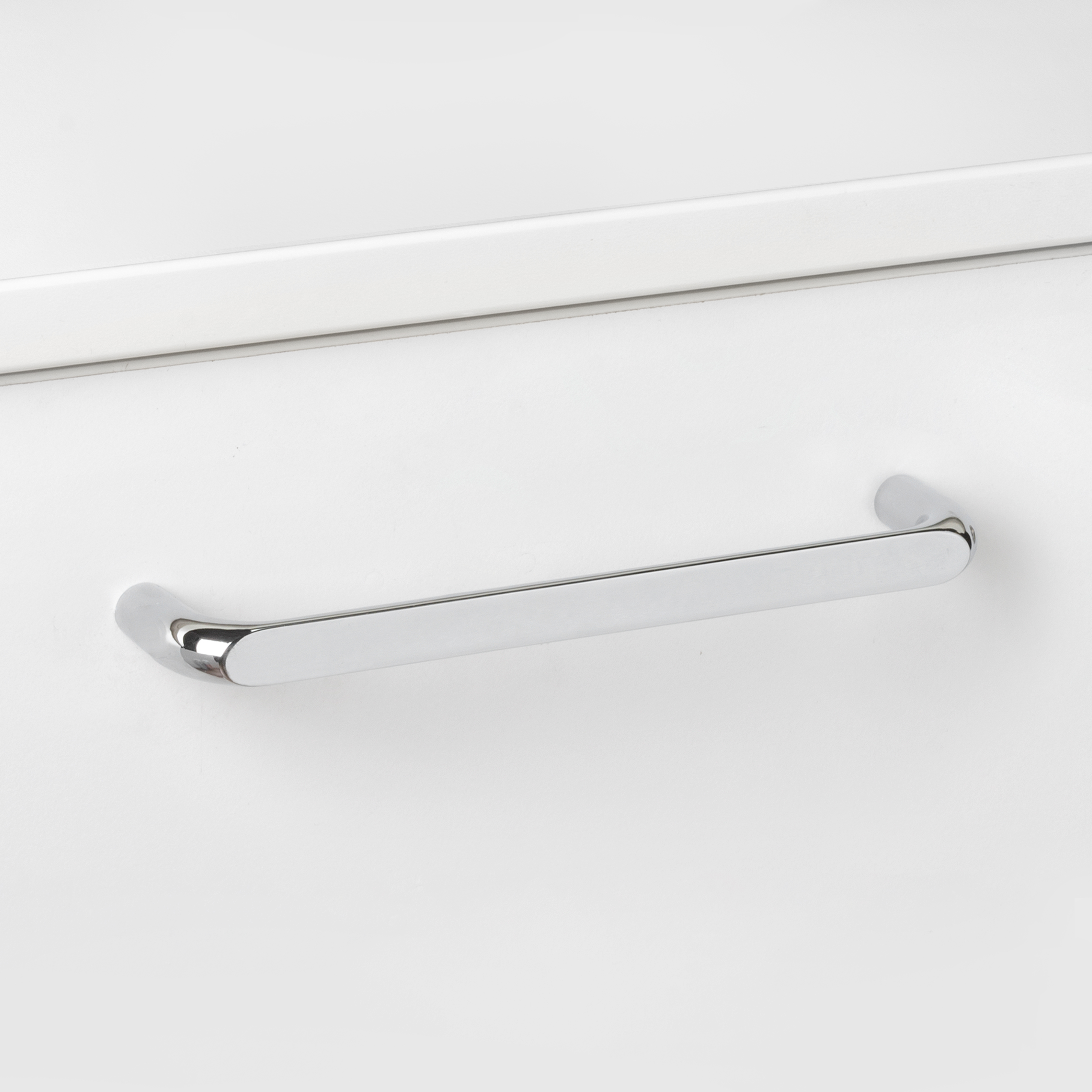Emuca Tirador para mueble Zagreb, L 236 mm, intereje 224 mm, Cromado, Zamak