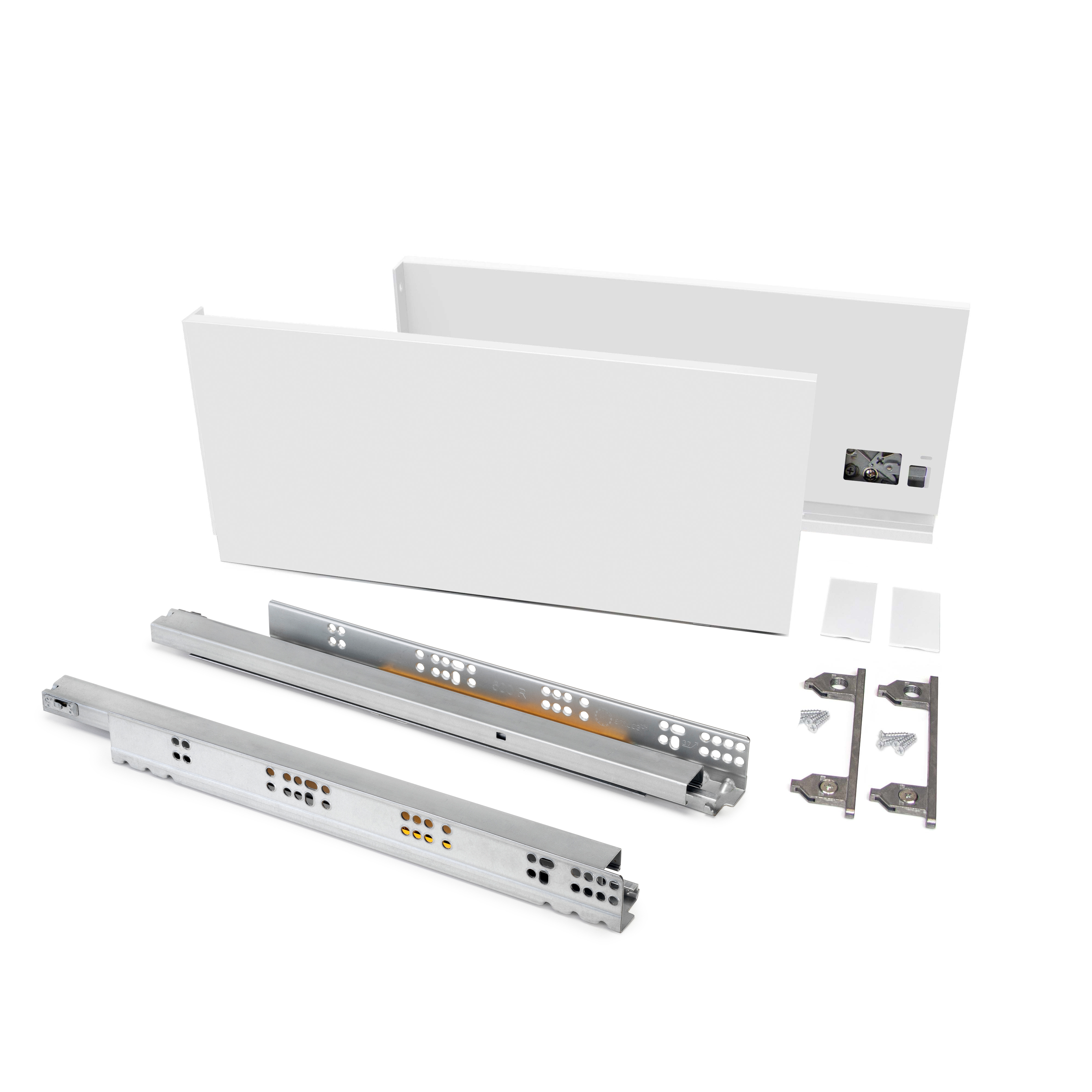 Emuca Cajn exterior Vertex 60 kg de altura 178 mm, 500, Pintado blanco, Acero