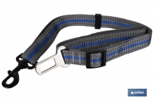 Cinturn de Seguridad de Coche para Perros | Medida 114 x 2,4 cm | Fabricado en Polister y Metal