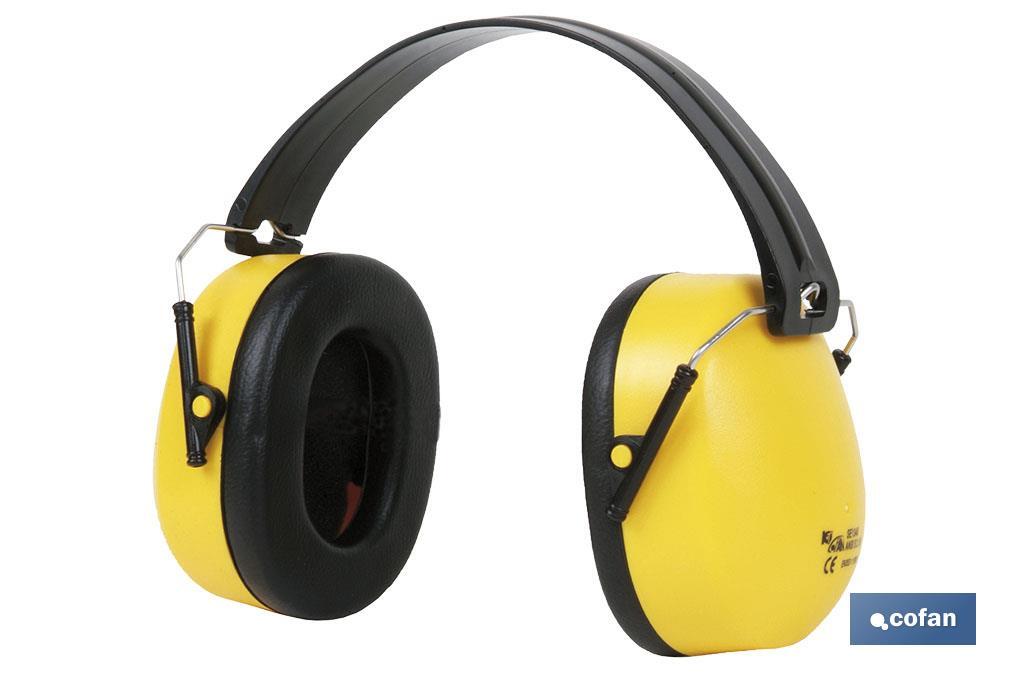 Blíster Casco anti-ruido I Color amarillo I Protección auditiva I SNR: 30db I EN 352-1