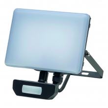 Foco Led Plano 10 Watt. 900 Lumens. Luz blanca 4000K Proteccin IP65. Cuerpo Aluminio. Con Sensor.