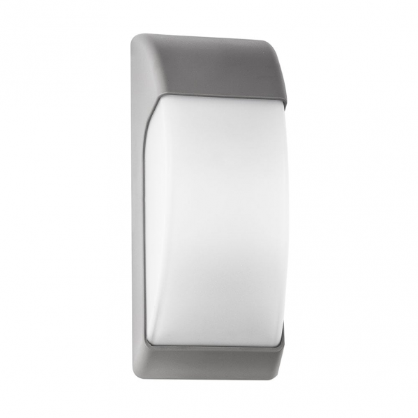 Aplique Exterior Espelta 1xe27 Gris Ip65 Policarbonato   32x12,9x13 Cm