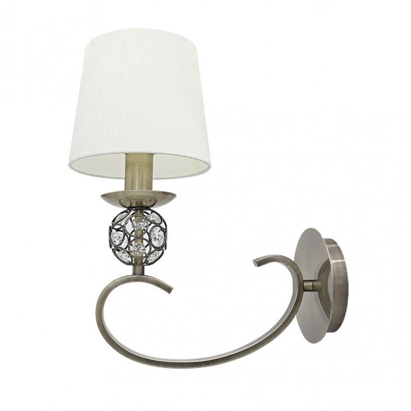 Aplique Ordoez 1xe14 Cuero Pantalla Beis 34x15x25 Cm
