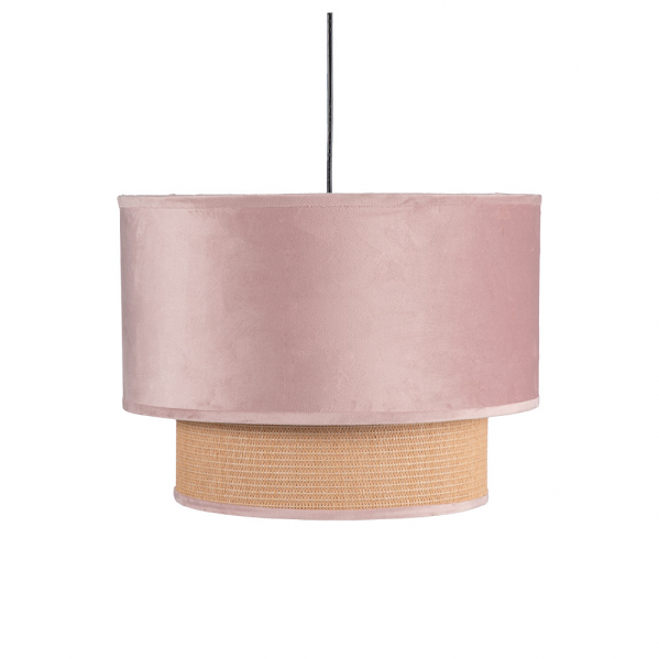 Colgante 2 Pantalla Nerva 1xe27 Rosa Regx40x40 Cm