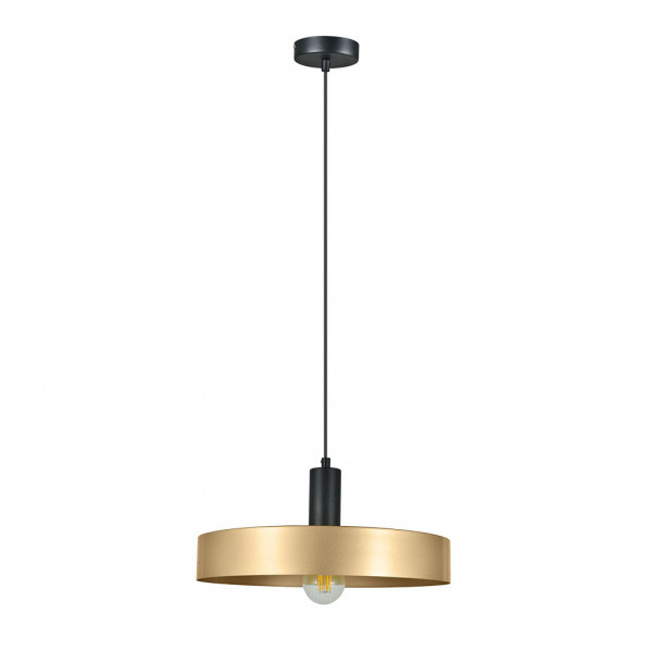 Colgante Allende 1xe27 Negro/oro Regx35x35 Cm