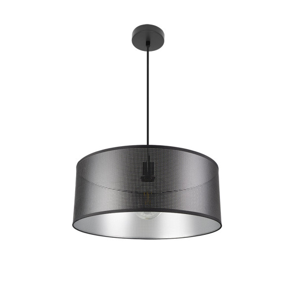 Colgante Anastasia 1xe27 Negro/negro-plata Regx50x50 Cm