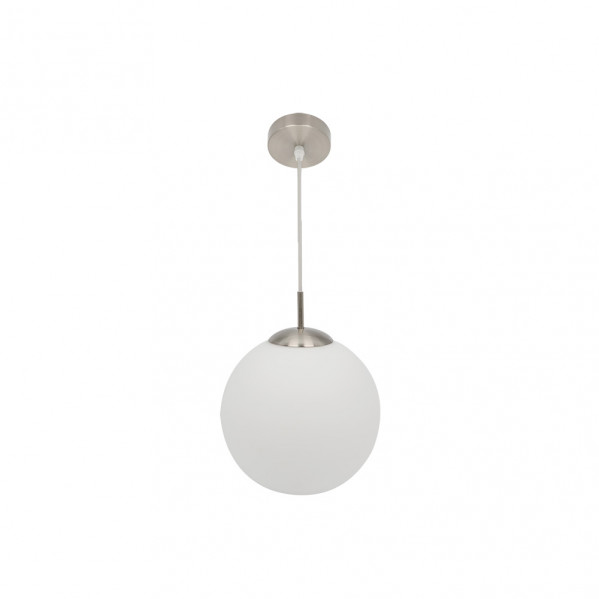 Colgante Astro 1xe27 Blanco/niquel Regx25x25 Cm