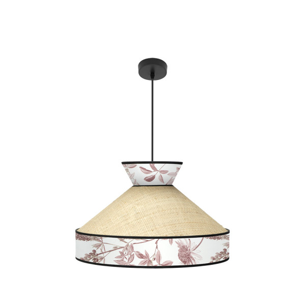 Colgante Constantinopla 1xe27 Beis/rojo Regx50x50cm