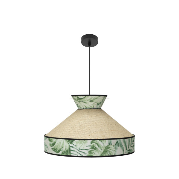 Colgante Constantinopla 1xe27 Beis/verde Regx50x50cm