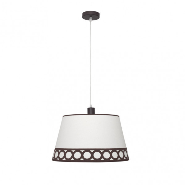 Colgante Dalia 1xe27 Beis/marrn Regx40x40 Cm