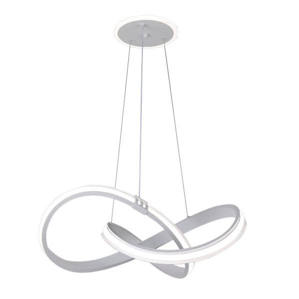 Colgante Glow Blanco 129w 3000-4000-6000k 10920lm  C/luz Ambiente Remoto Y Reg.intensidad Regx58x58cm