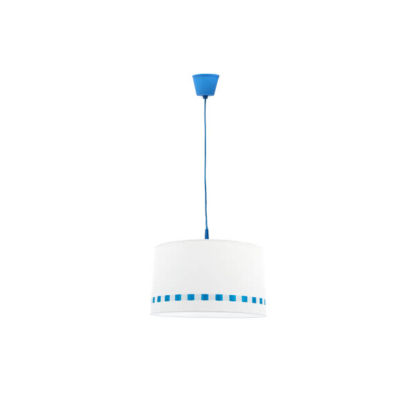 Colgante Lacito Azul 1xe27 Regx35d