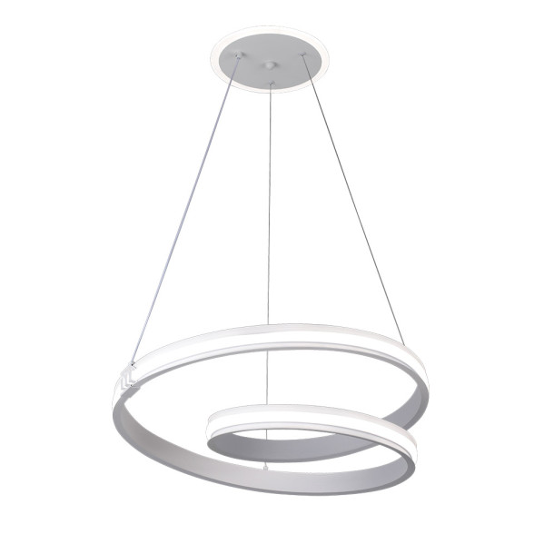Colgante Luster Blan 129w 3000-4000-6000k 10920lm  C/luz Ambiente Remoto Y Reg.intensidad Regx54x54cm