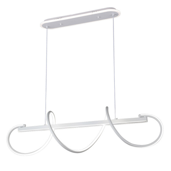 Colgante Yupi Blanco 149w 3000-4000-6000k 13572lm  C/luz Ambiente Remoto Y Reg.intensidad Regx97x25cm
