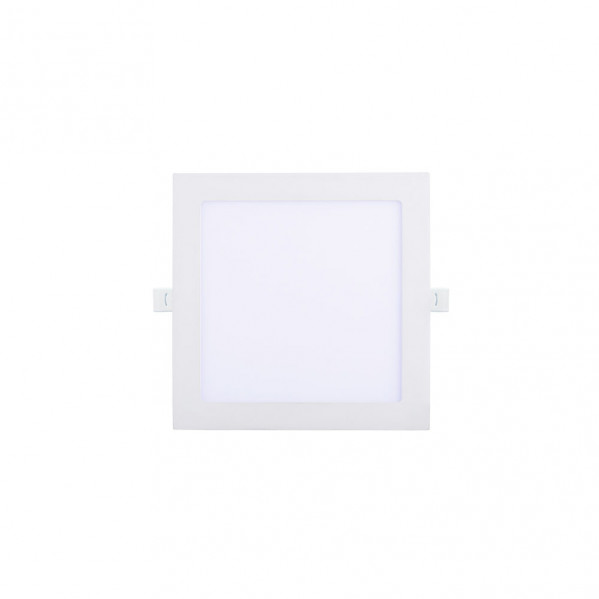 Downlight Basalto 12w 6500k Blanco Cuadrado 1080lm 2,5x17x17 Cm Corte 15,5x15,5 Cm
