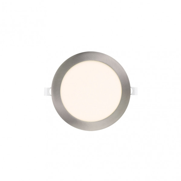 Downlight Obsidiana 12w 4000k Niquel Redondo 960lm 2,5x17x17 Cm Corte 15,5 Cm